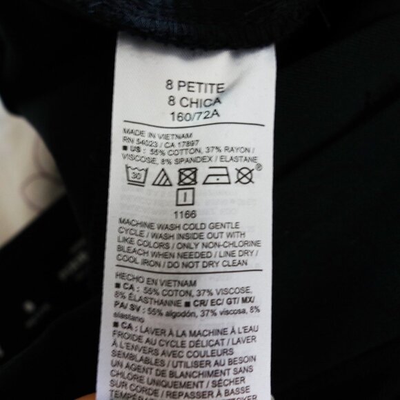 Old Navy High-Waisted Pixie Skinny Pants in Black (8 Petite) NWT! - Picture 10 of 11